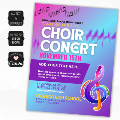 community concert flyer templates