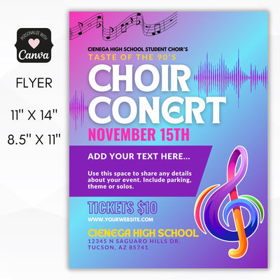 school concert flyers