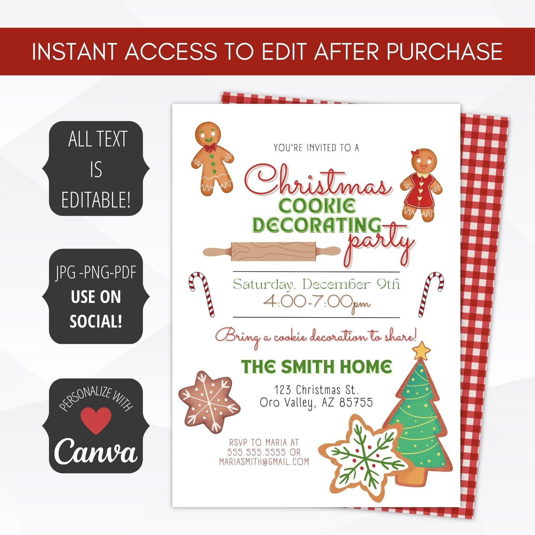 Cookie Decorating Christmas Party Invite – Simple Desert Designs cookie-decorating-christmas-party-invite-simple-desert-designs