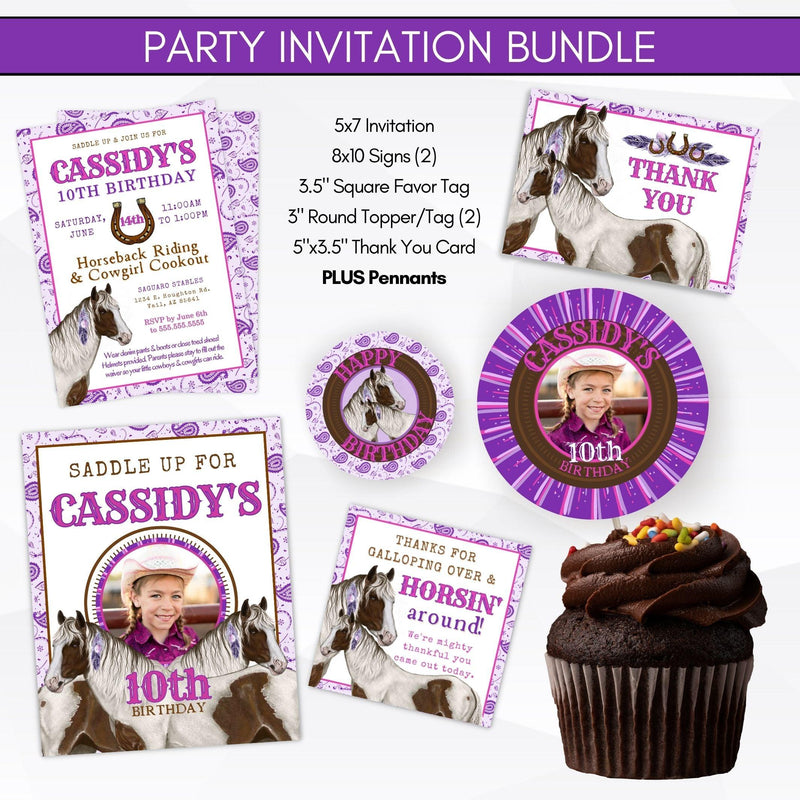 Cowgirl birthday party supplies