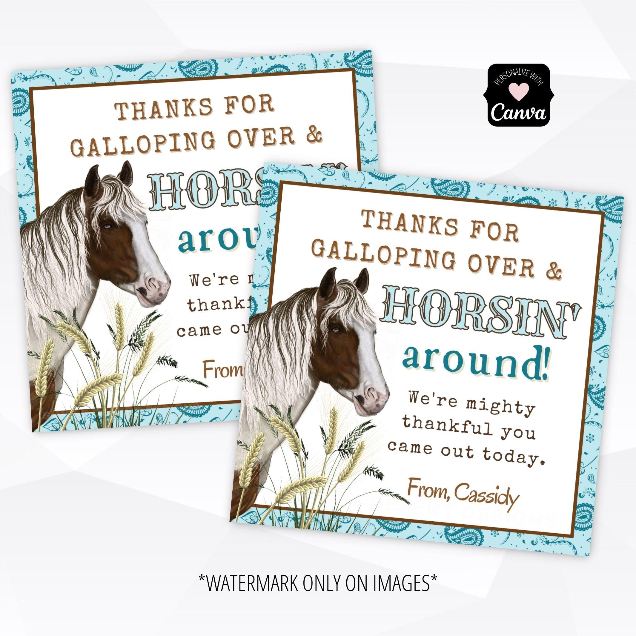 cowgirl cowboy favor tags