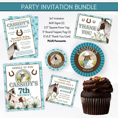 Cowgirl birthday party supplies
