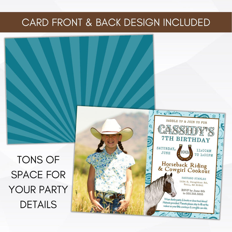 cowgirl invitations