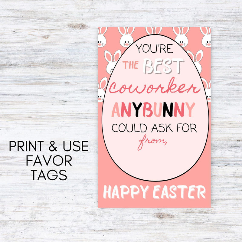 printable easter tags Easter bunny bait favor treat bag tags