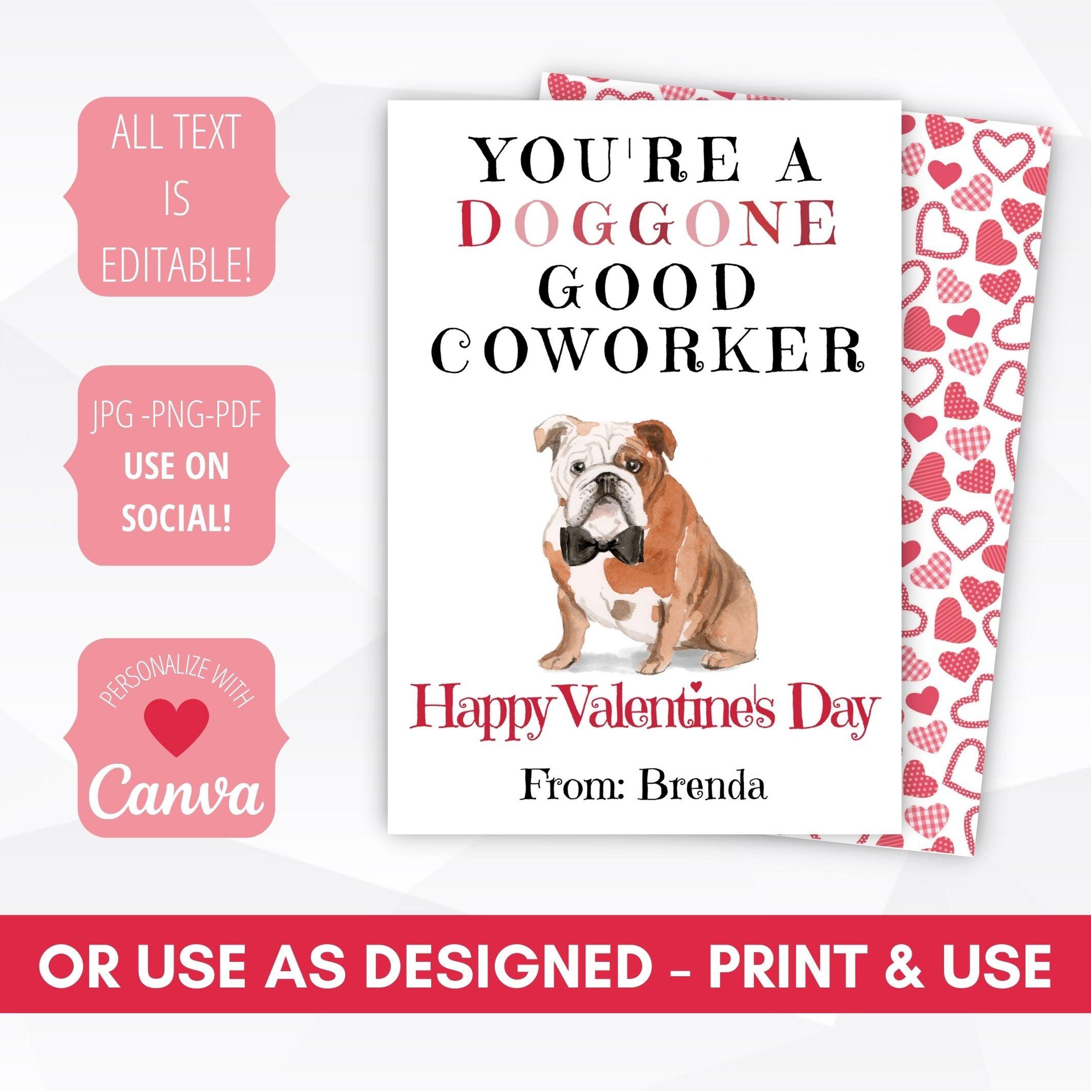 valentines day tags for coworker
