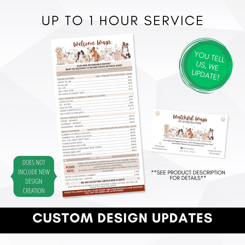 1 hour Custom Business Document Update Service
