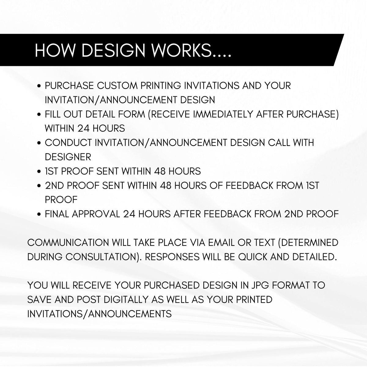 Custom Invitation Design Printing 100