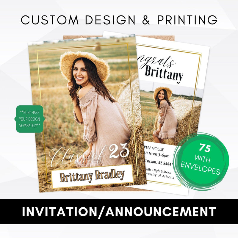 custom graduation announcement printing