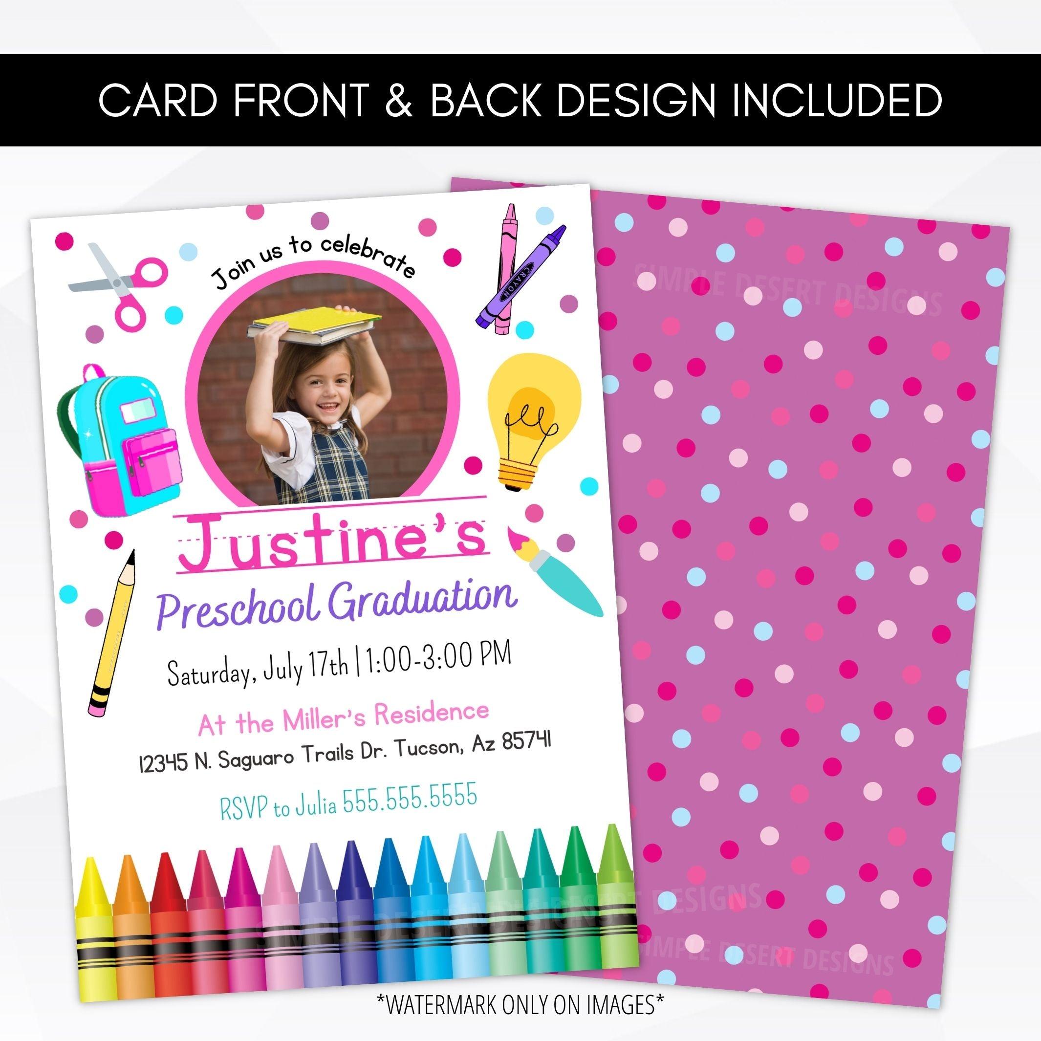 graduation invitation for preschool
