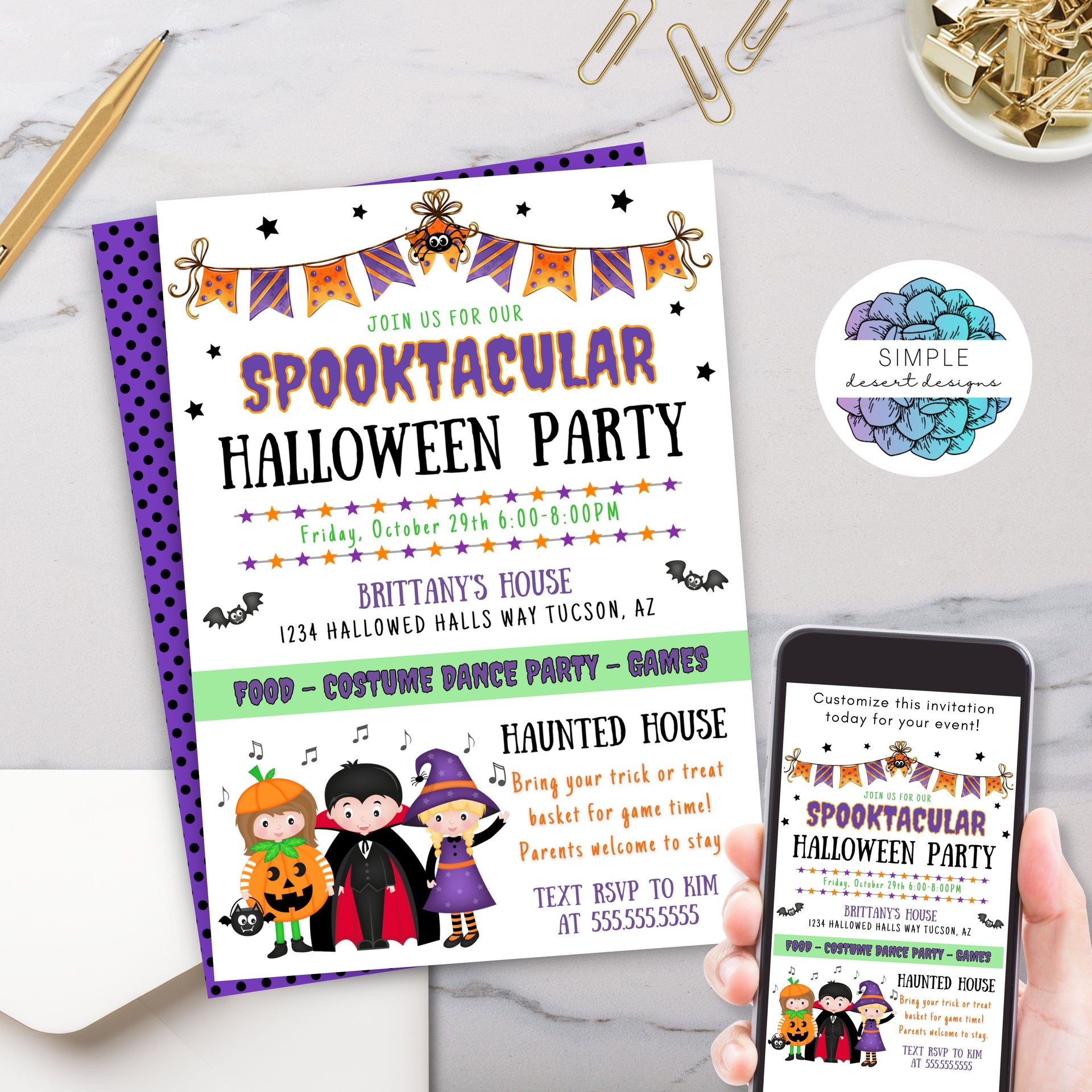 Halloween Costume Party Invitation