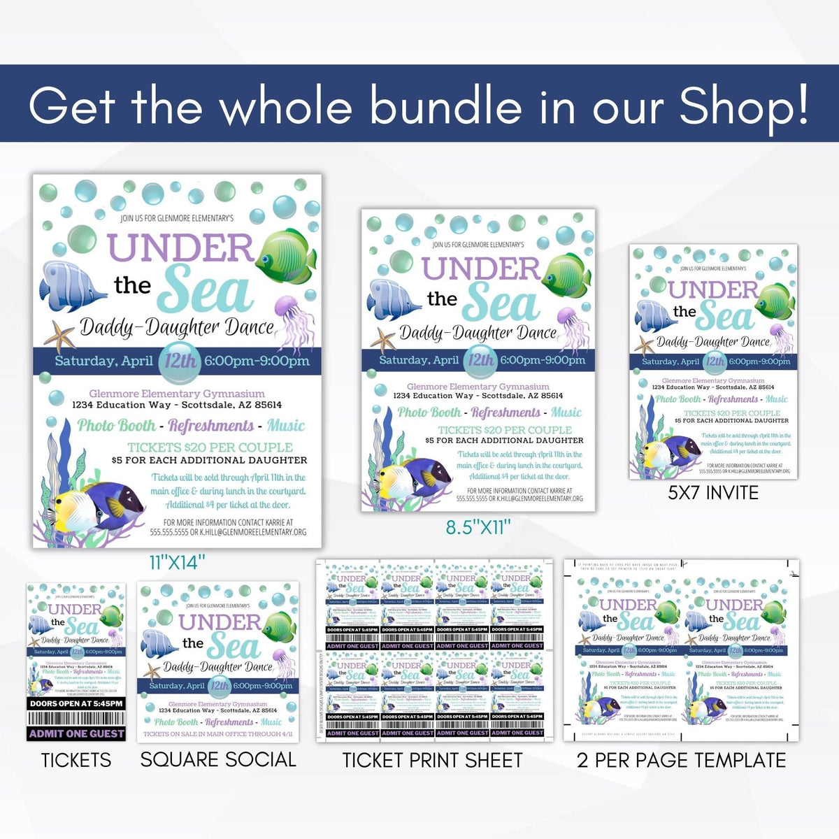 Under the Sea Dance Flyer Set – Simple Desert Designs