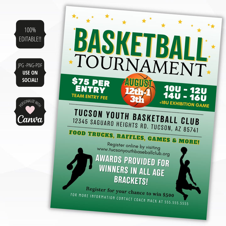 Youth Basketball Tournament Flyer Tournaments – 90TEN Training