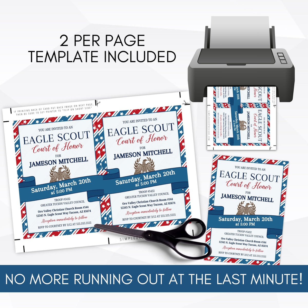 Eagle Scout Invitation Ideas With Images Eagle Scout Ceremony Boy