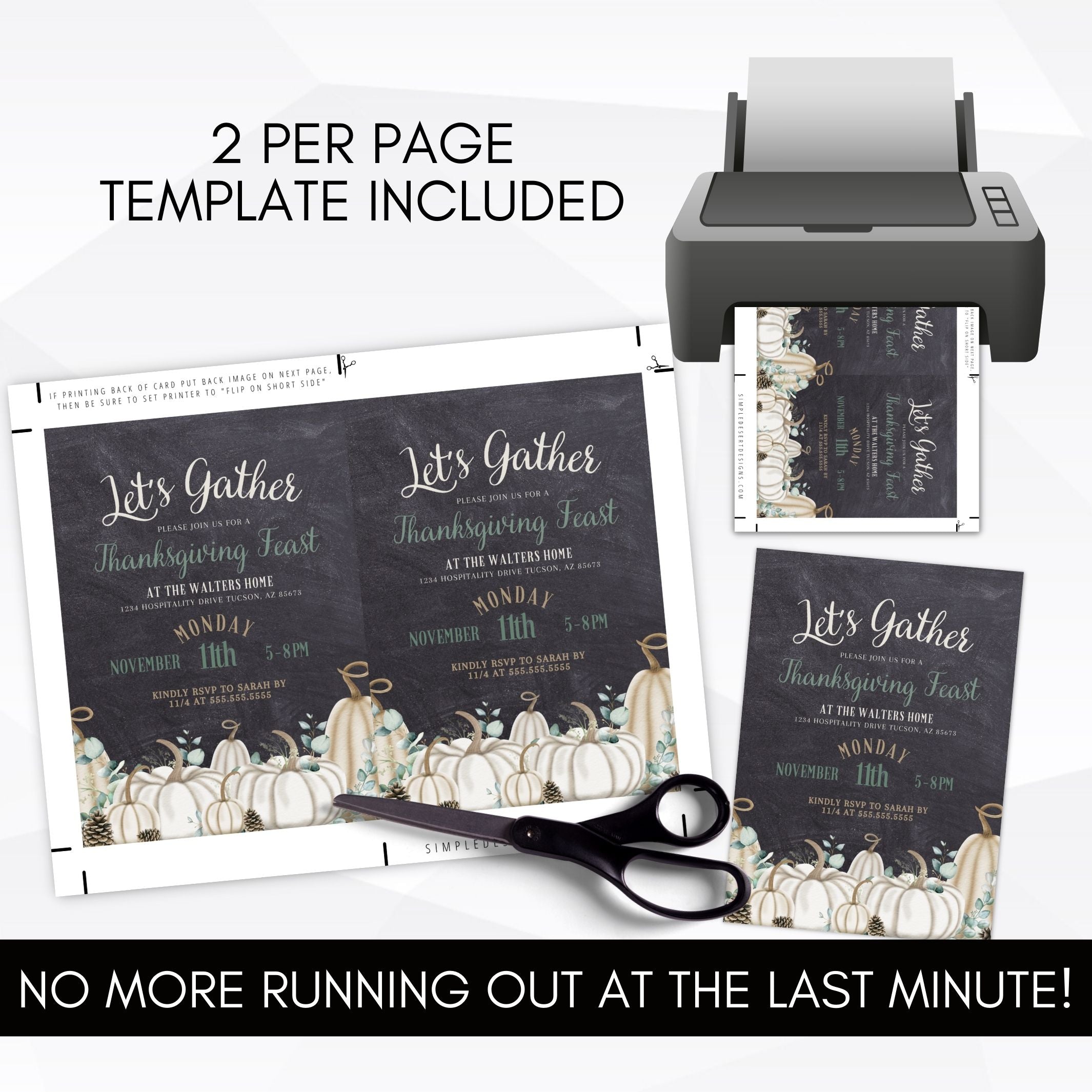 elegant fall invitation templates