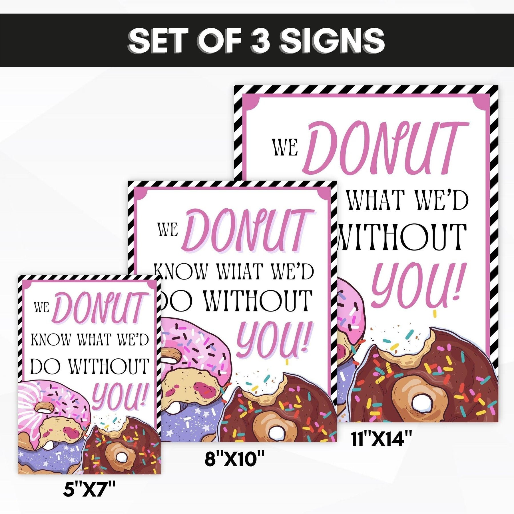 Spring Donut Sign Donut Appreciation Week Sign – Simple Desert Designs