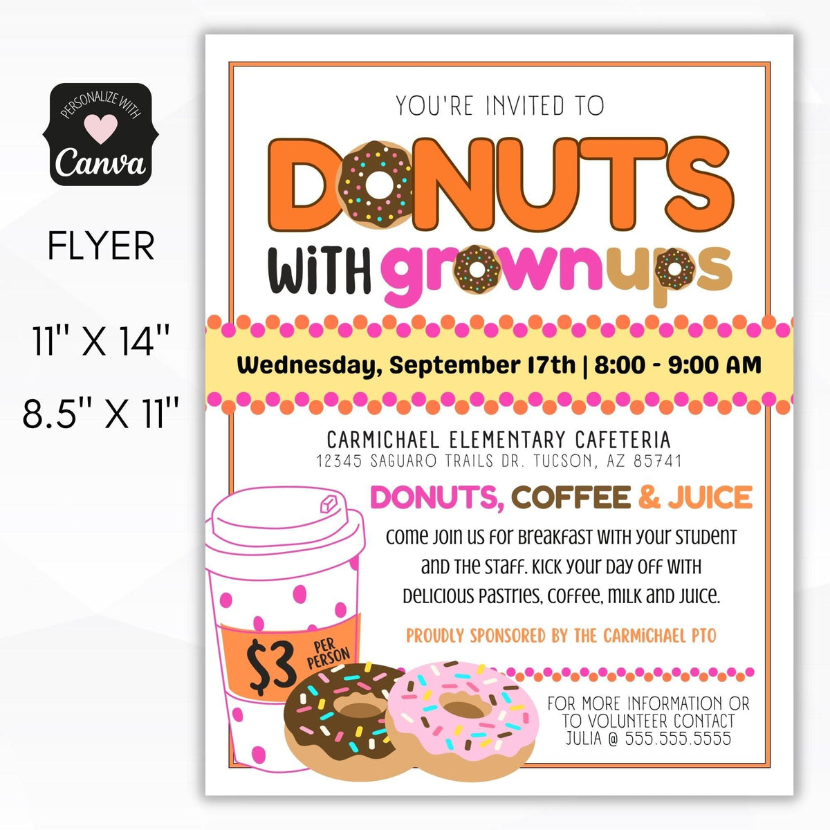 Editable Fundraiser Flyer Set - Simple Desert Designs