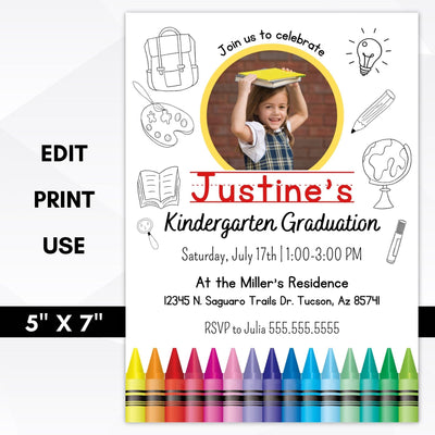 kindergarten graduation invite