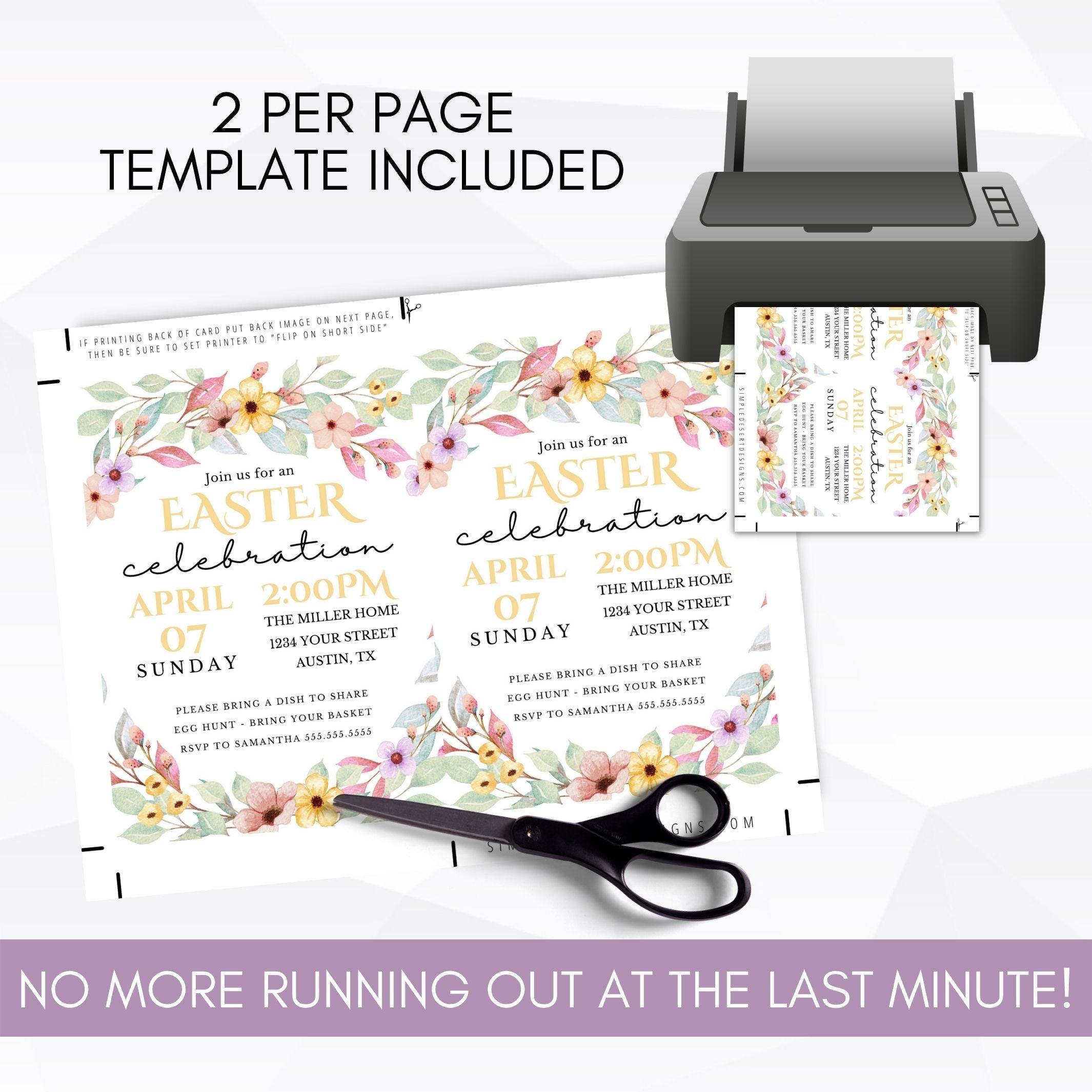 Easter celebration invite