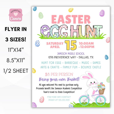 EASTER EGG HUNT FLYER SET