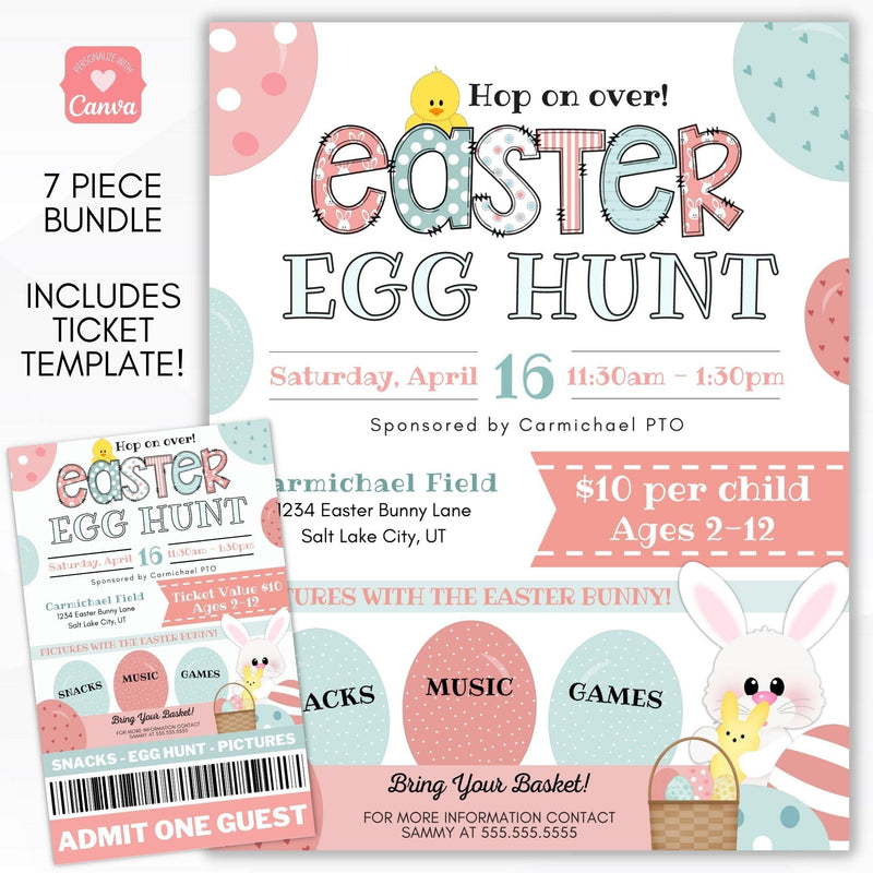 Easter egg hunt flyer