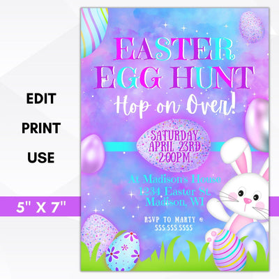 Easter egg hunt invitation