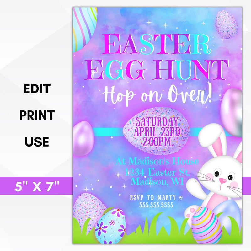 Easter egg hunt invitation