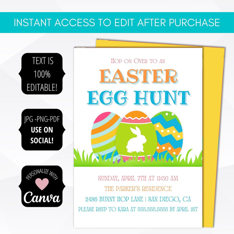 Easter Egg Hunt Invitation Template Simple Desert Designs easter-egg-hunt-invitation-template-simple-desert-designs