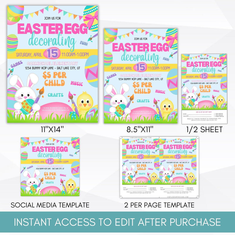 Editable Easter Event Flyer
