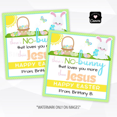 Jesus loves you Easter tags