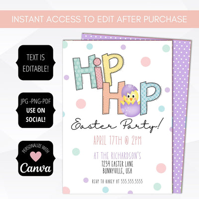 Easter brunch party invitation