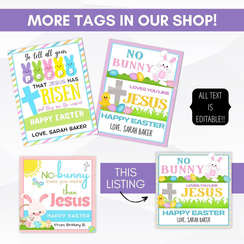 Jesus loves you Easter Tag