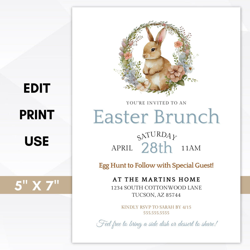 cute easter invitaitons for any easter party or brunch event