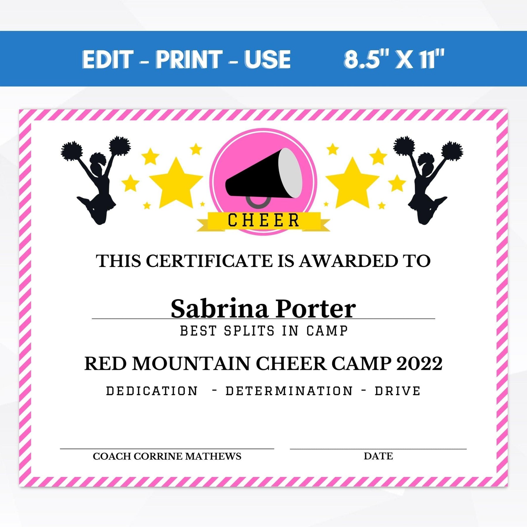 Editable Cheer Camp Award Certificates – Simple Desert Designs editable-cheer-camp-award-certificates-simple-desert-designs