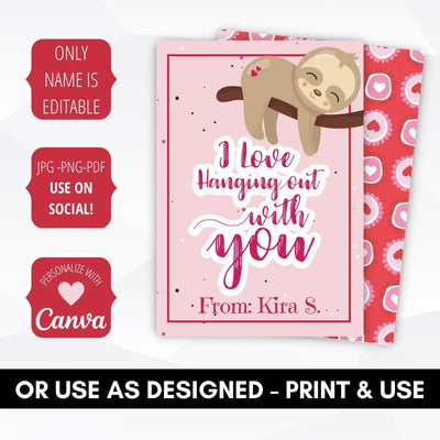 editable printable kids valentine