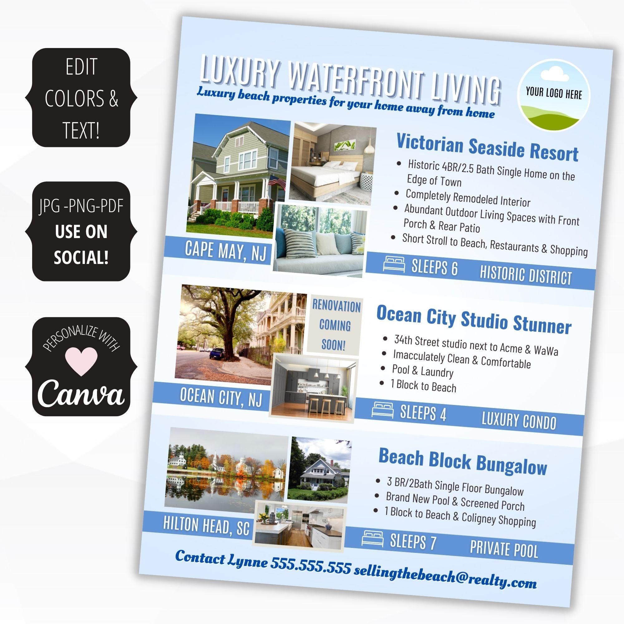 rental property magazine ad template