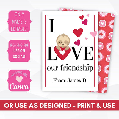 editable printable kids valentine