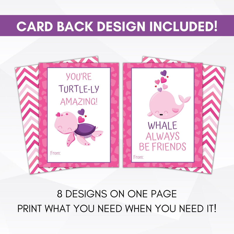 set of printable valentines cards for kids
