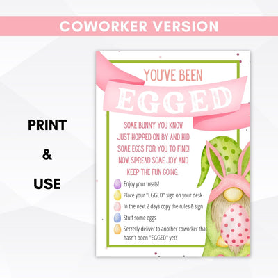 you've been egged printable