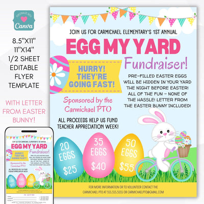 Easter egg my yard fundraiser event
