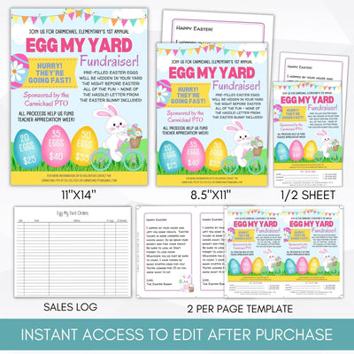 Letter from Easter bunny fundraiser flyer
