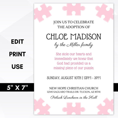 adoption party invitations