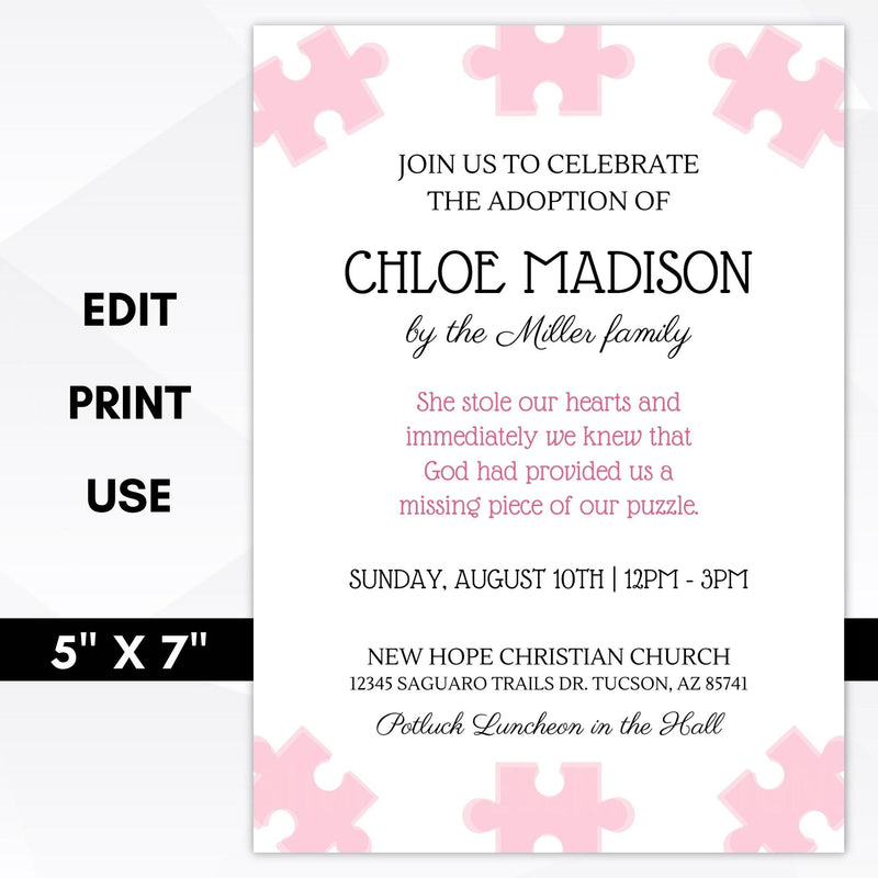 adoption party invitations