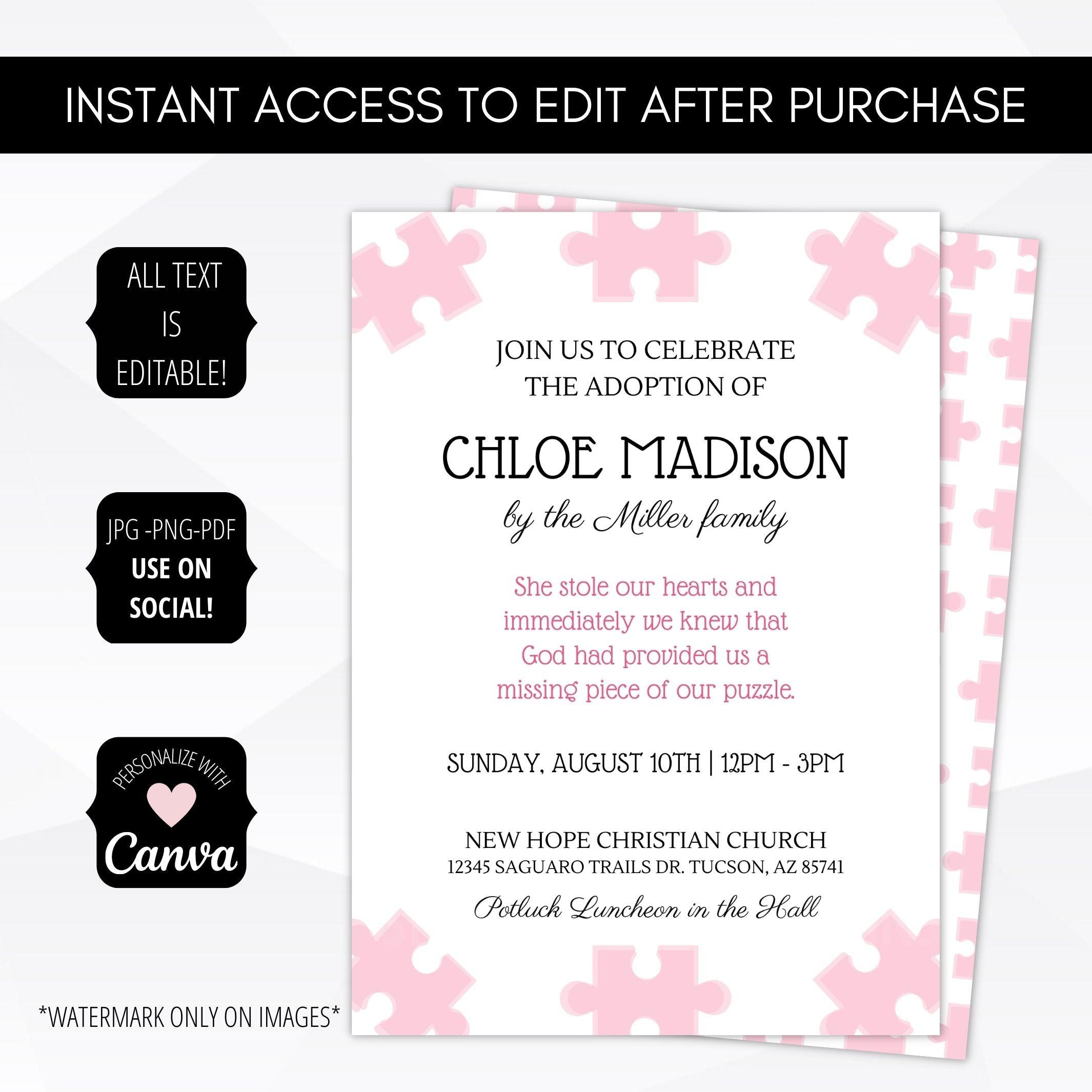adoption party invitation