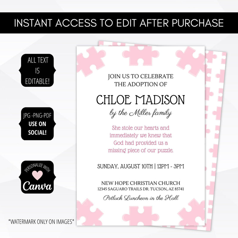 adoption party invitation