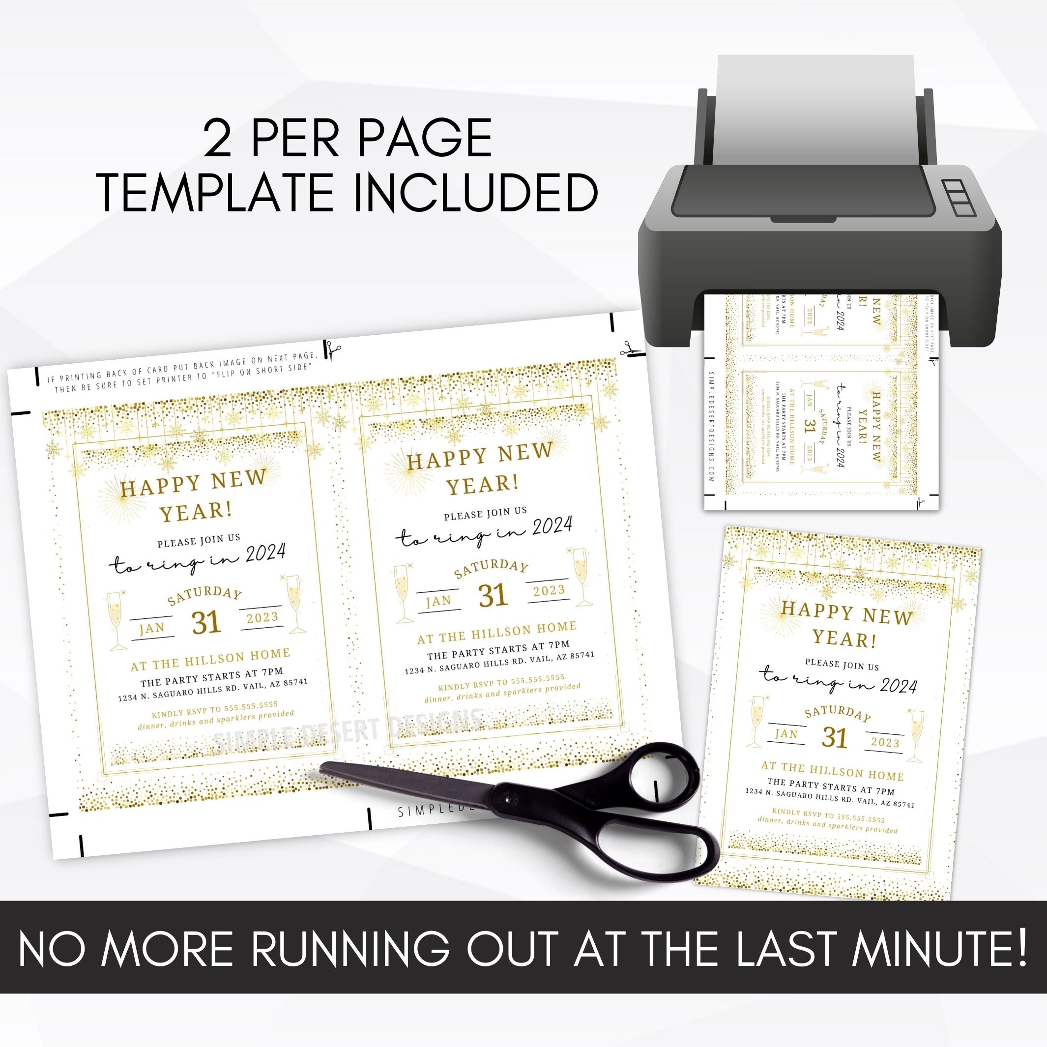 new year celebration invitation