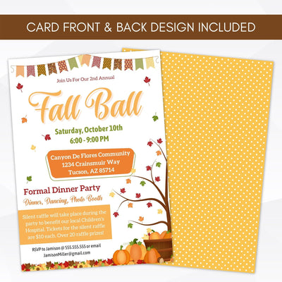 fall church celebration invitation