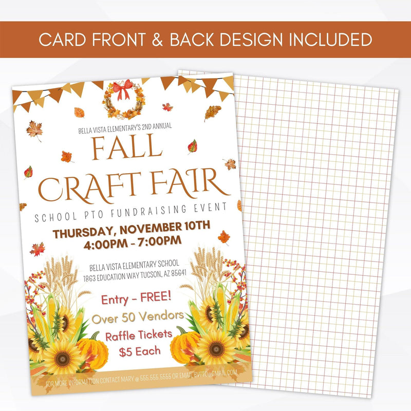 printable fall party invitation