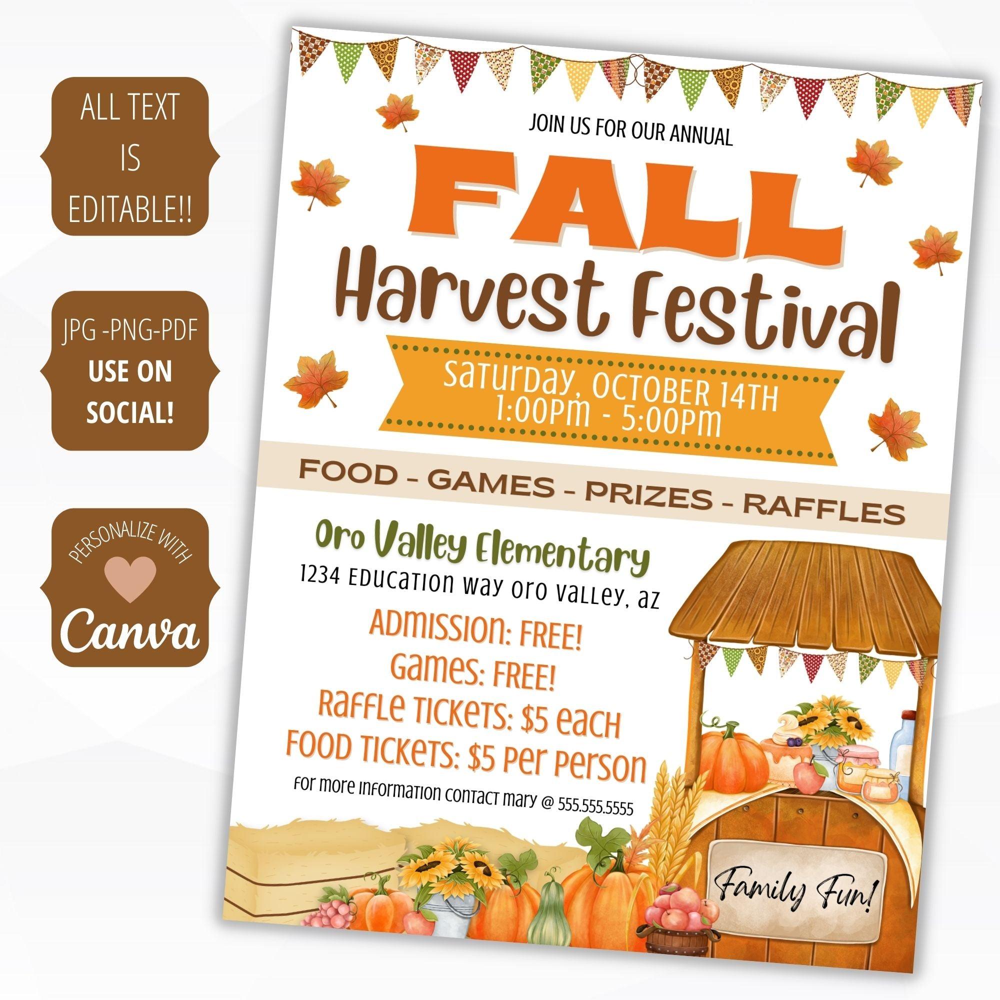 Fall Harvest Festival Flyer Sign Set – Simple Desert Designs fall-harvest-festival-flyer-sign-set-simple-desert-designs