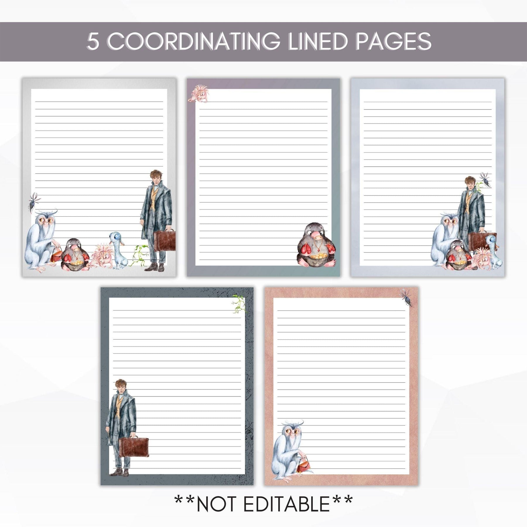 Fantastic Fun Journal Paper Stationery – Simple Desert Designs