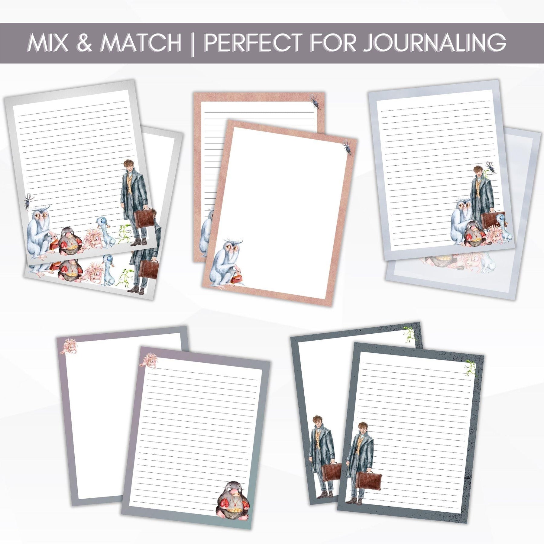 Fantastic Fun Journal Paper Stationery – Simple Desert Designs